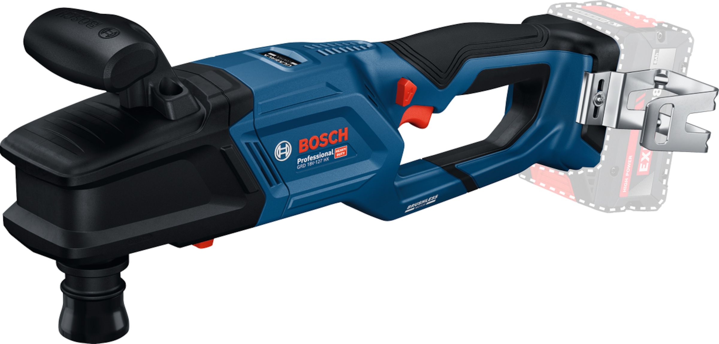 Vinkelboremaskine Bosch GRD 18V-127 HX; 18 V (uden batteri og oplader)