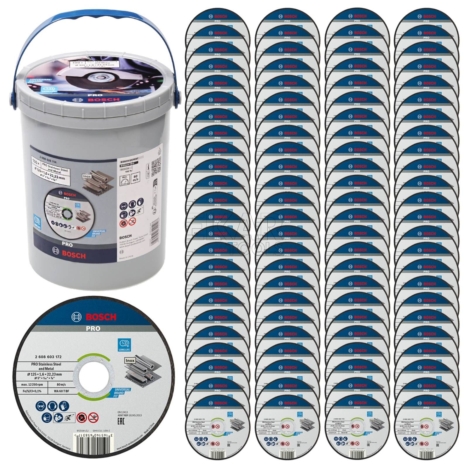 Skæreskive Bosch 2608626114; 125x22,23 mm; 100 stk.