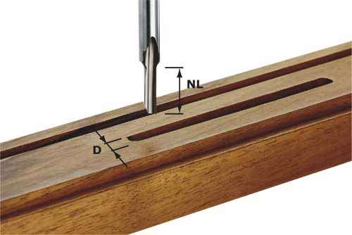 Notfræser med bundskæring Festool 8/45 mm