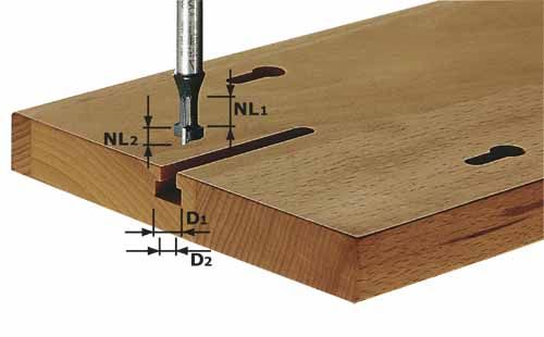 T-notfræs Festool 9/5/10,5/6 mm