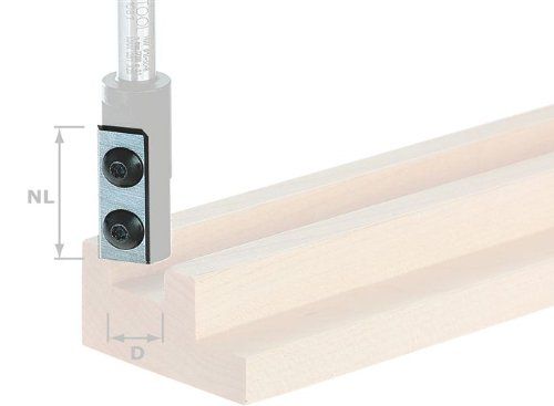 Utskiftbart skjær til fres Festool HW-WP 25x5,5x1,1 (4x)