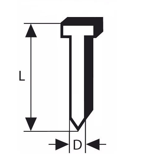 Søm Bosch SK50 35G; 1,2/18gx35; 5000  stk.