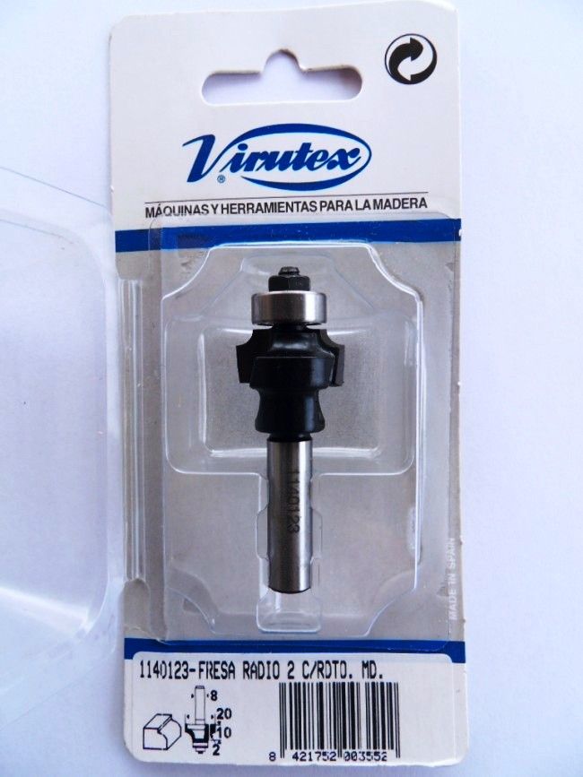 Afrundingsfræser Virutex R2 med kulelager