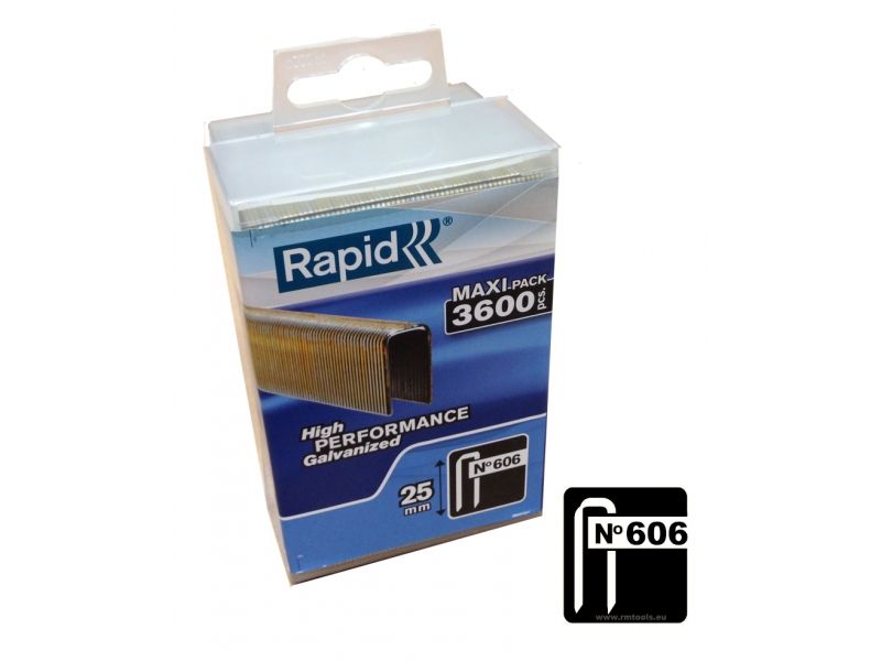 Klammer Rapid; 6x12 mm; 3600 stk; type 606
