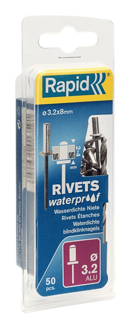 Nitter Rapid Inox; 3,2 mm; 8 mm; 50 stk.