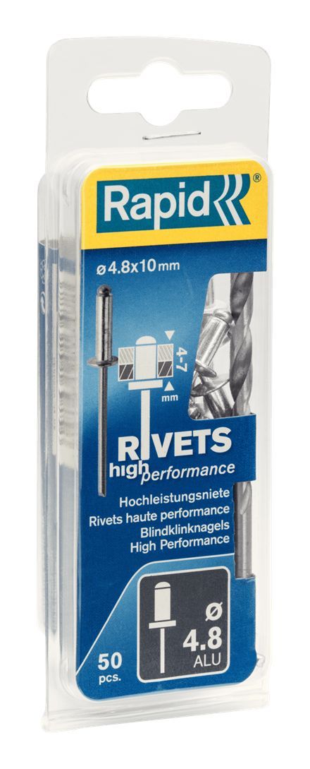 Nitter Rapid Ø4,8 mm; 10 mm; 50 stk.