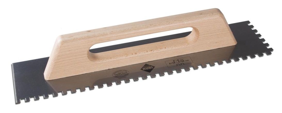 Kamme til fliser lim Rubi 65959; 8x8 mm; 48 cm