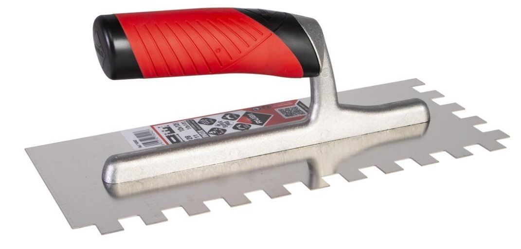 Kamme til fliser lim Rubi Rubiflex INOX 74942; 12x12 mm; 28 cm