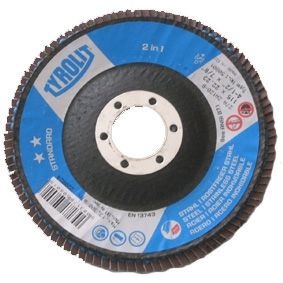 Fanformet slibeskive Tyrolit; 125 mm; 1 stk.