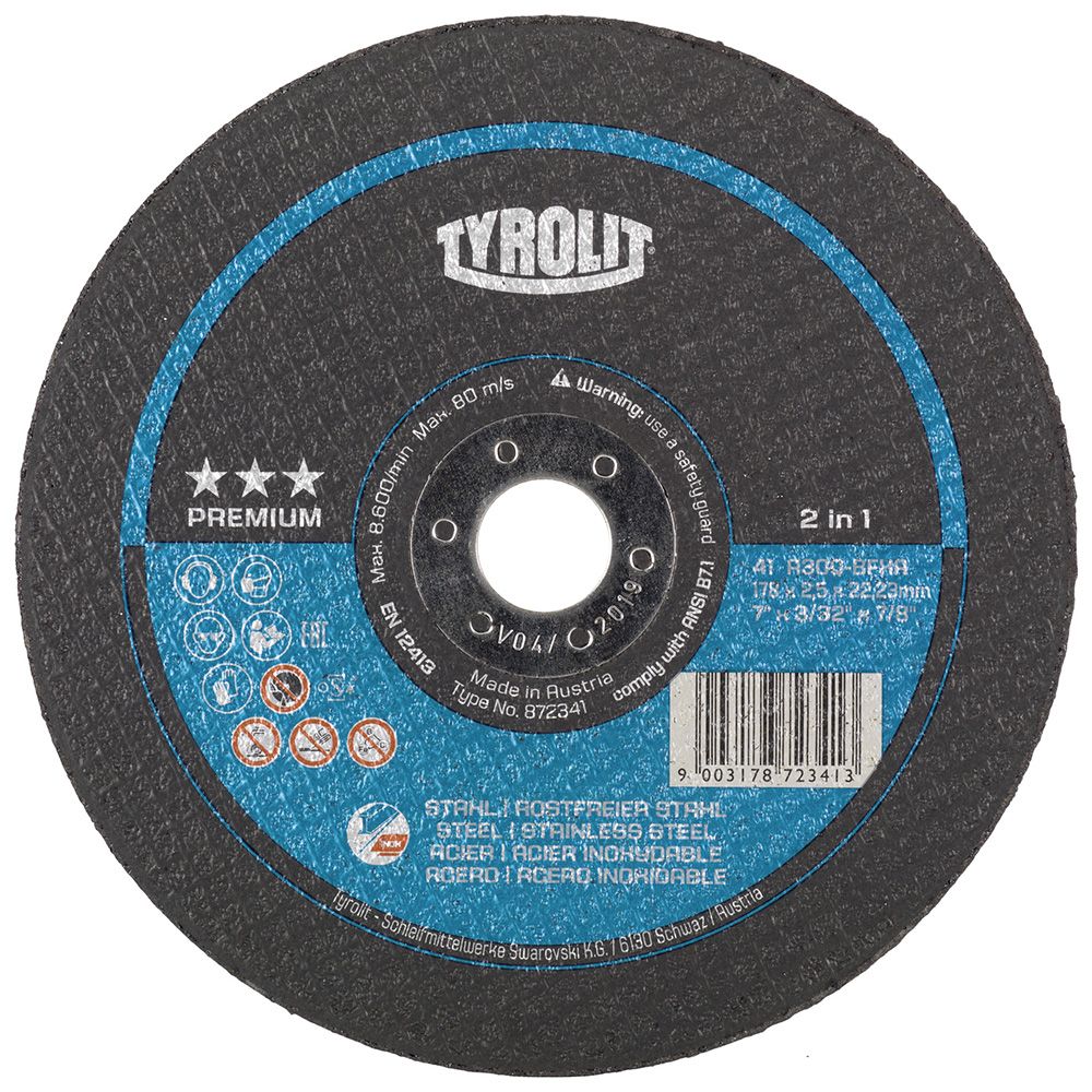 Skæreskive Tyrolit A 30 Q BF XA; 230x2,5 mm; 1 stk.