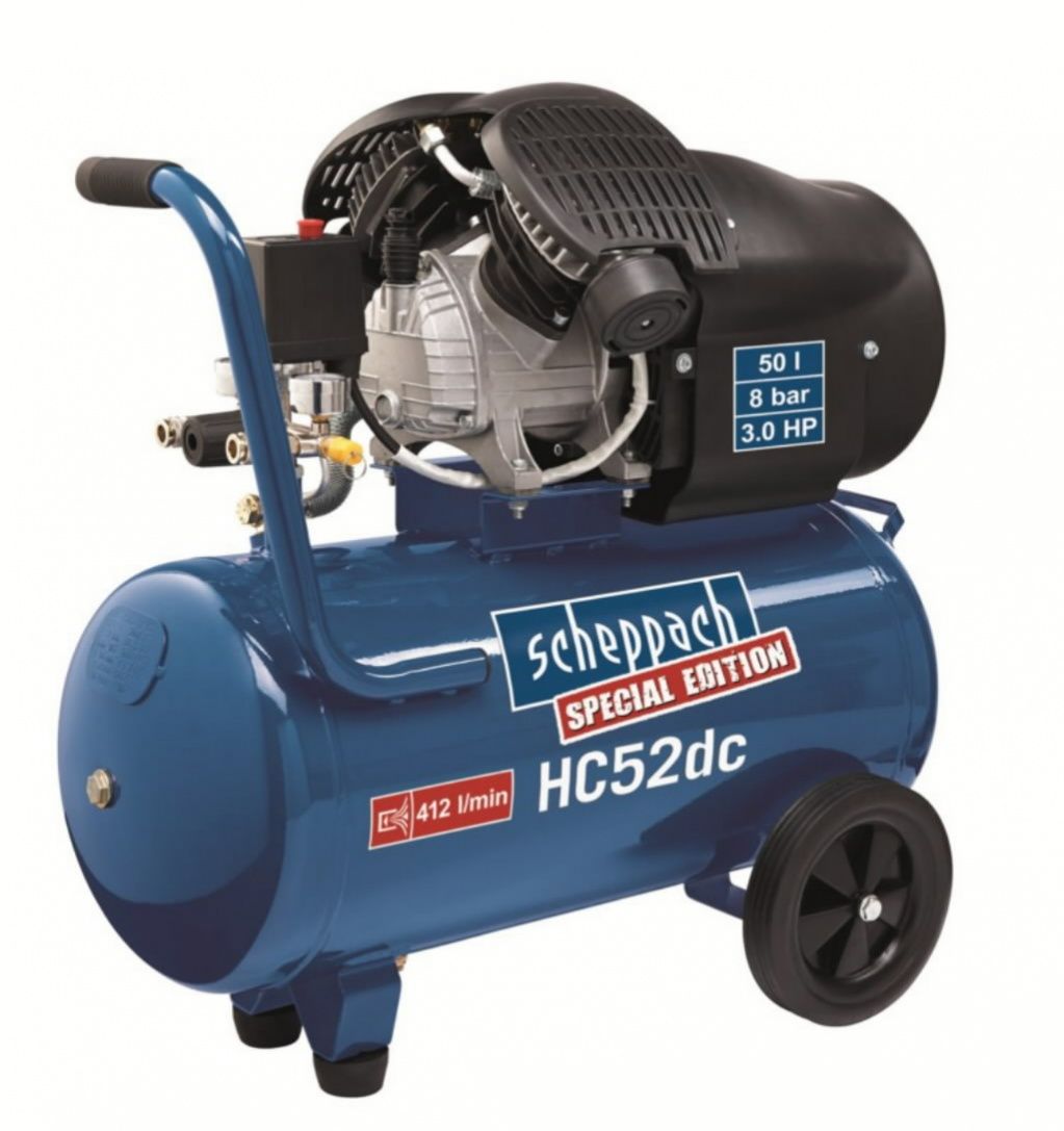 Oliesmurt luftkompressor Scheppach HC52DC