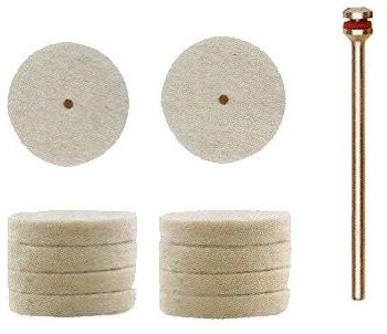 Får uld polering pude Proxxon; 22 mm; 10 stk.