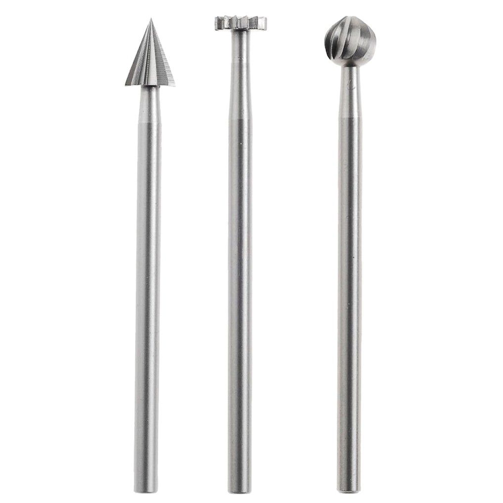 Tungsten vanadium fræser-bitssæt Proxxon; 3 stk.