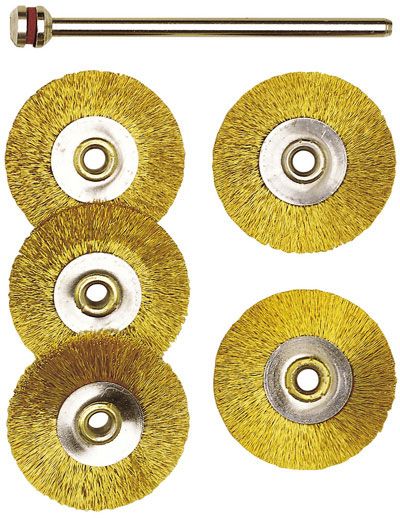 Messing børste Proxxon; 22 mm; 5 stk.