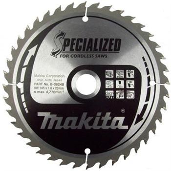 Rundsavsklinge til træ Makita; 165x1,6x20,0 mm; Z40; 18°