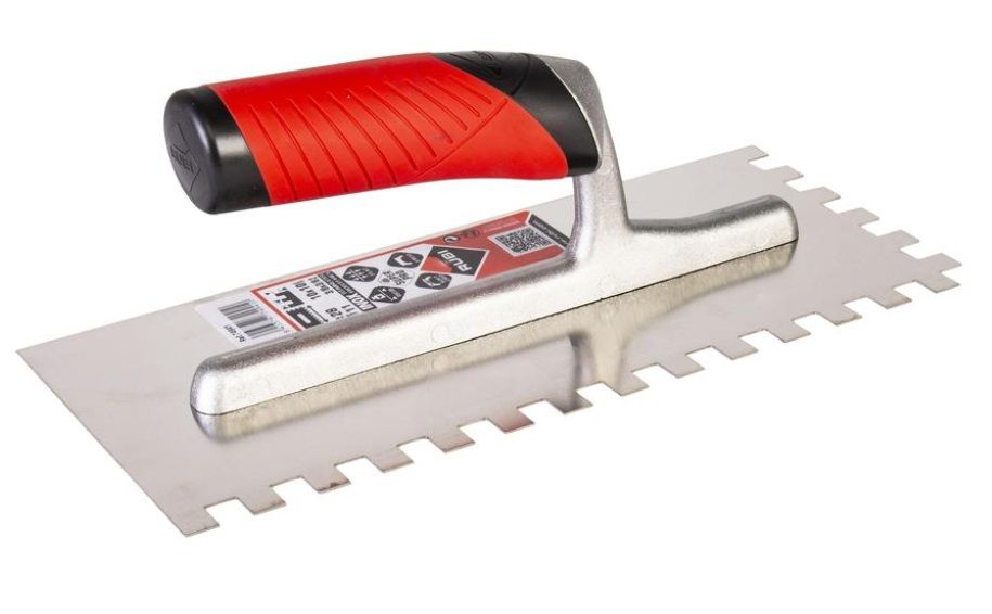 Kamme til fliser lim Rubi Rubiflex INOX; 10x10 mm; 28 cm