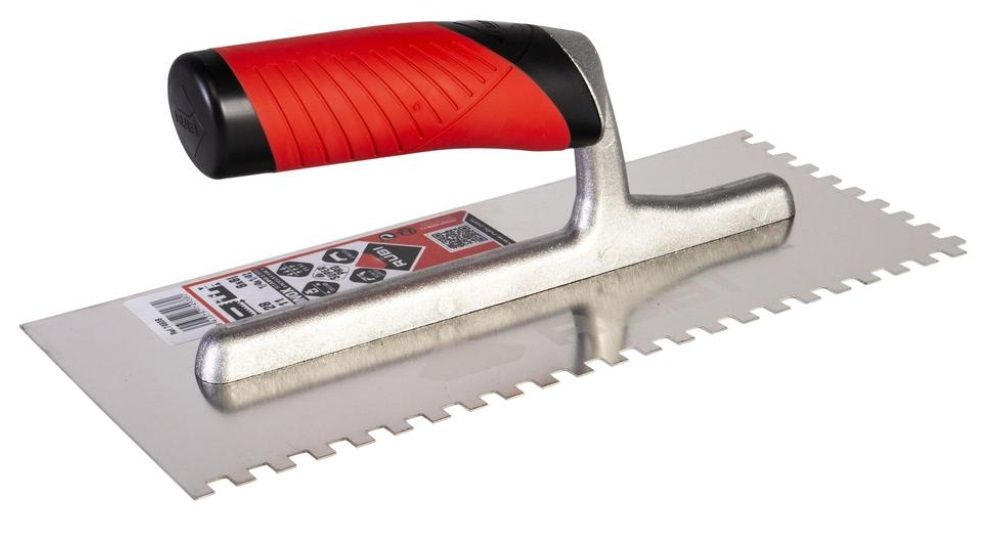 Kamme til fliser lim Rubi Rubiflex INOX; 6x6 mm; 28 cm