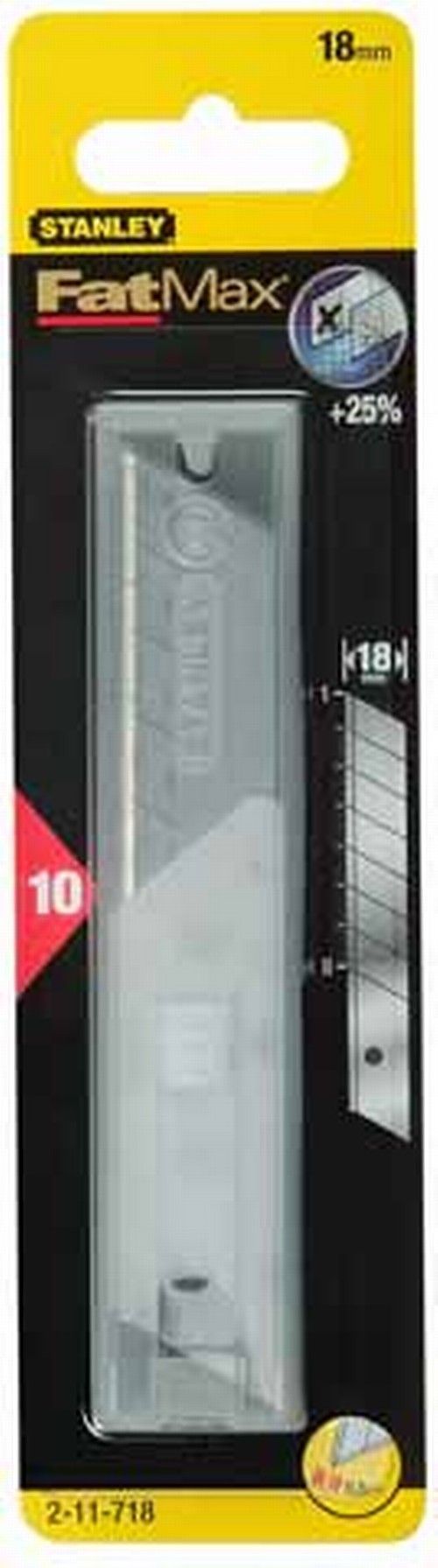 Blad, der kan afskæres til mindre blade Stanley; 18 mm; 10 stk.