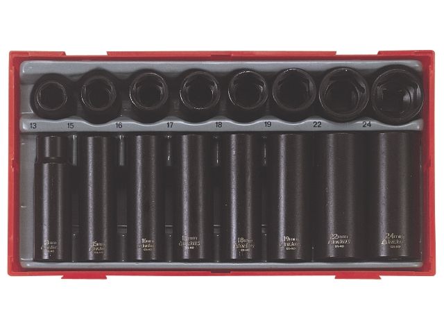 Impact skrue bitholder Teng Tools TT9116; 16 stk.