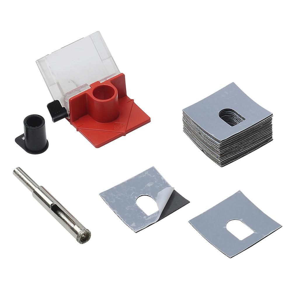 Sett for våtboring i keramiske og steinfliser Rubi 4928; 8 mm