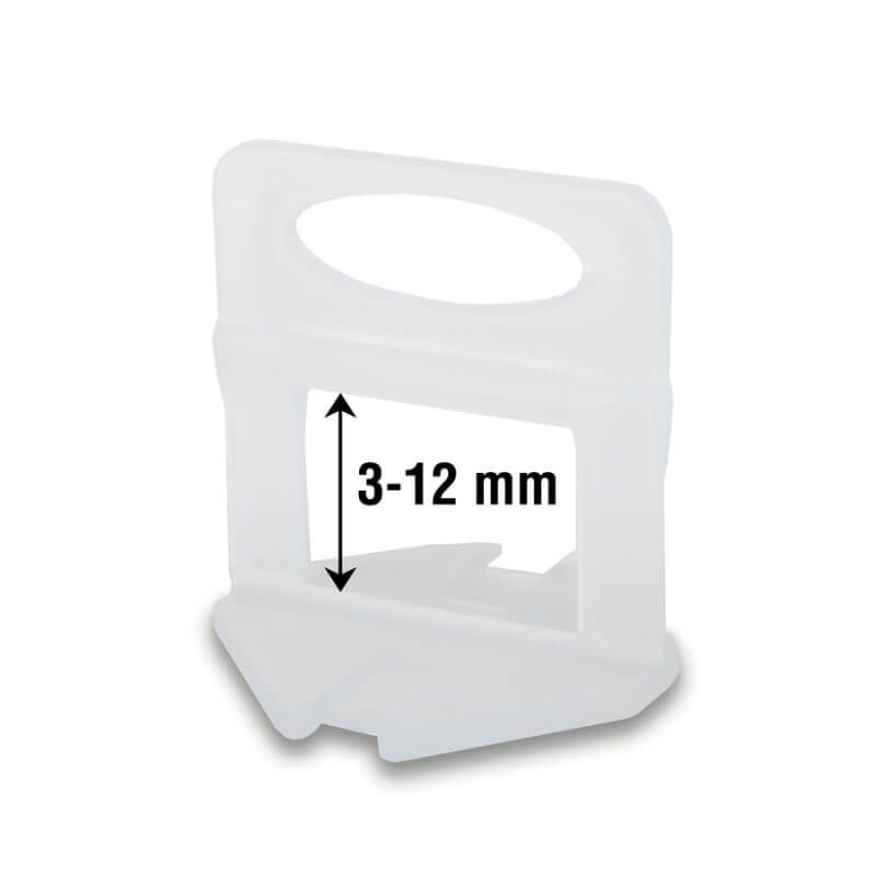 Tile niveau indikator Rubi DELTA LEVEL SYSTEM; 3-12 mm; 1 mm; 100 stk.